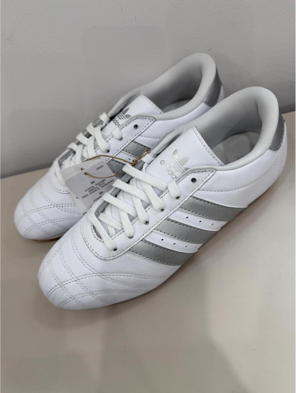 Adidas Taekwondo Lace W White and Silver Sneakers Size 8 US - Picture 8 of 15